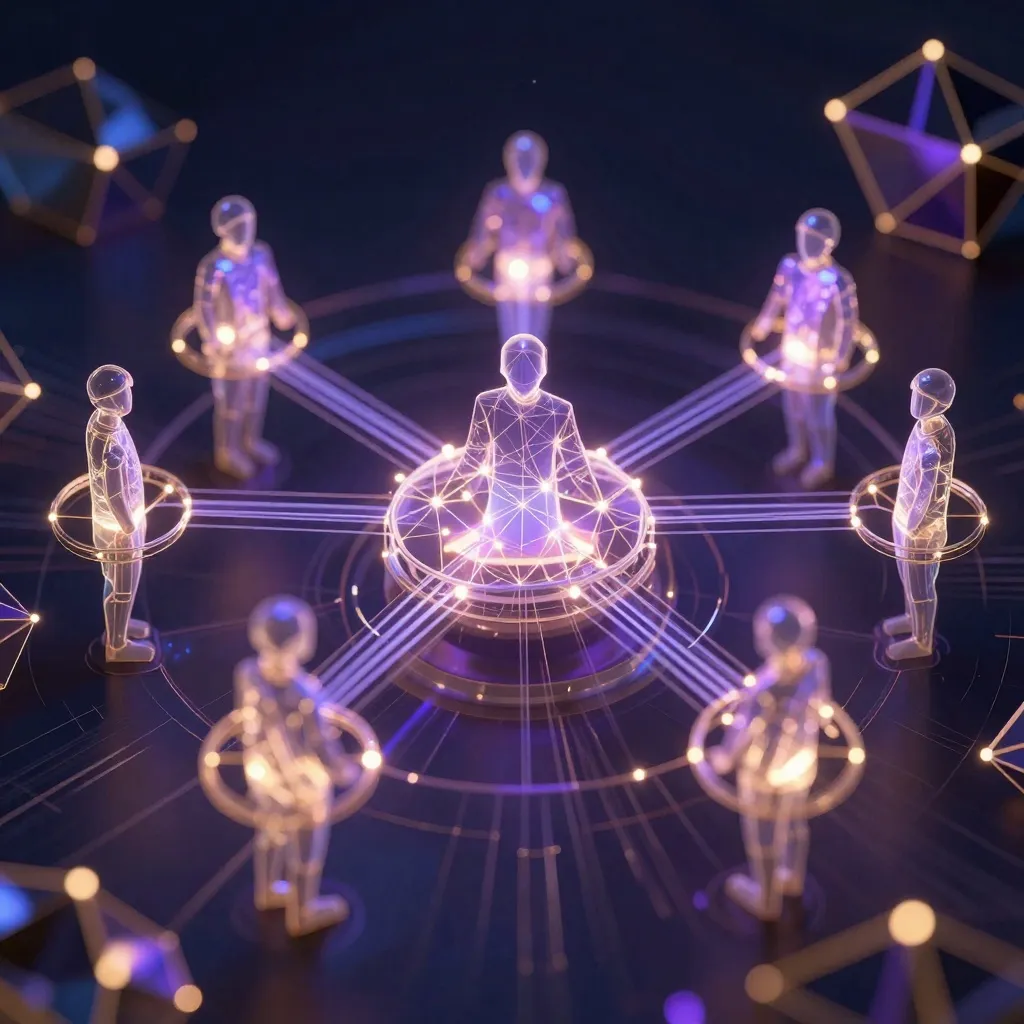 Sieć współpracujących proaktywnych agentów AI