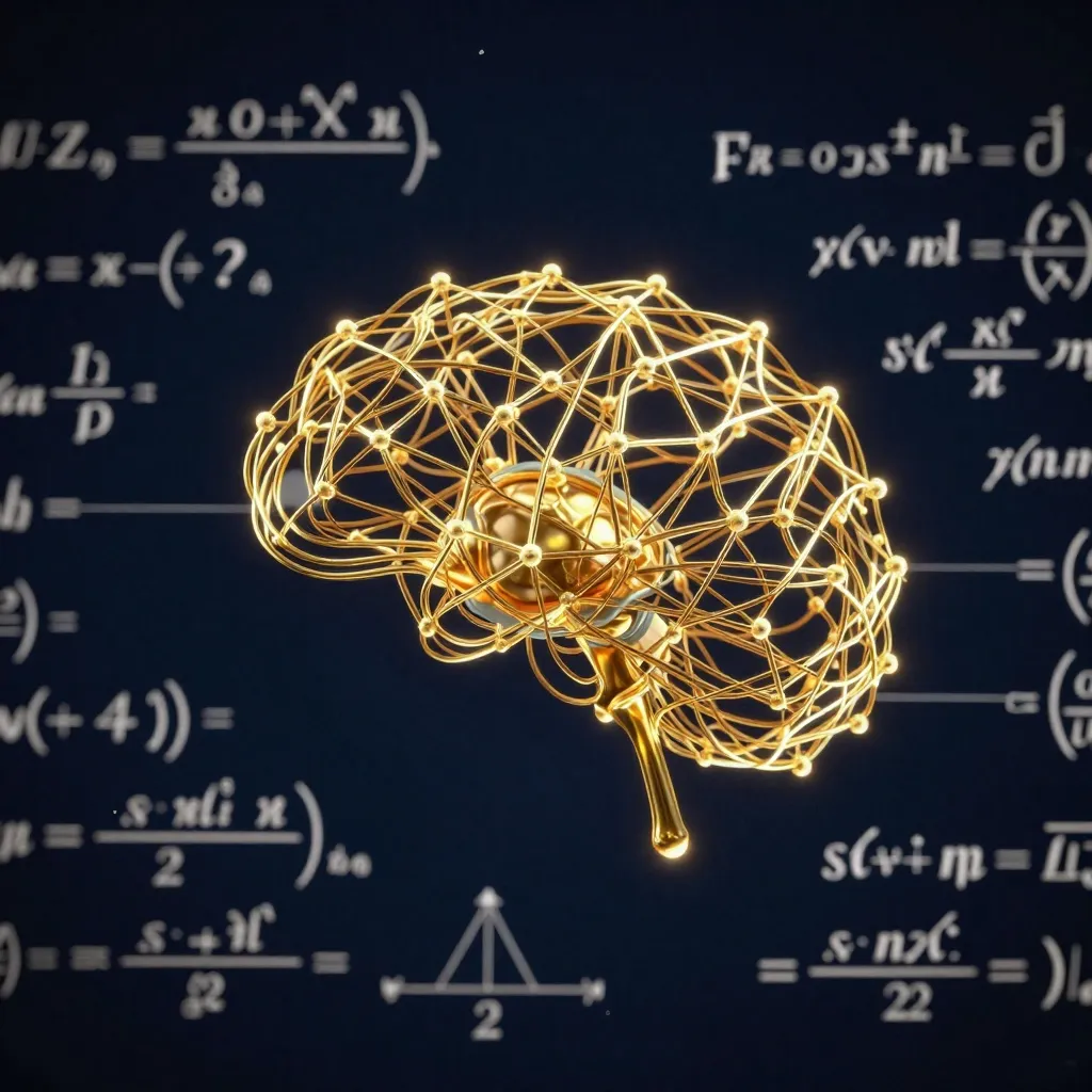 Graficzna reprezentacja zderzenia matematyki z siecią generatywną