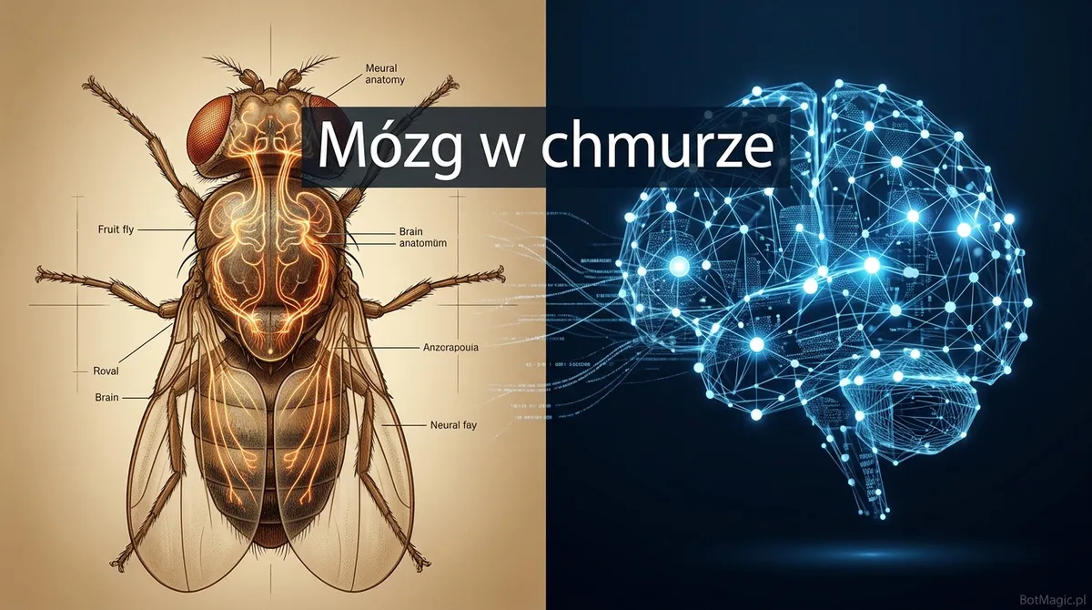 Cyfrowy mózg muszki owocowej ożył w symulacji